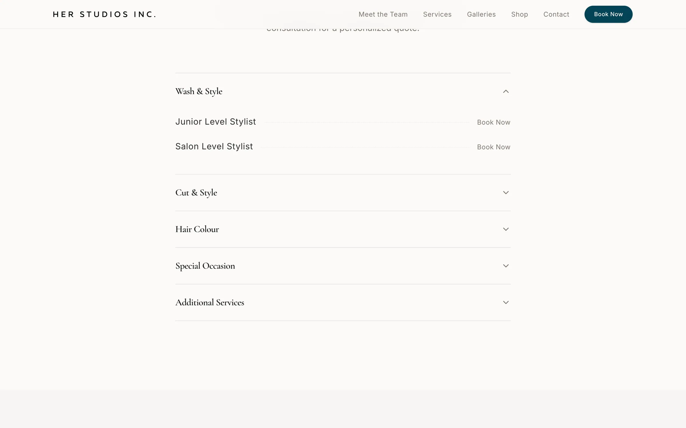 Every service, one tap from booking.