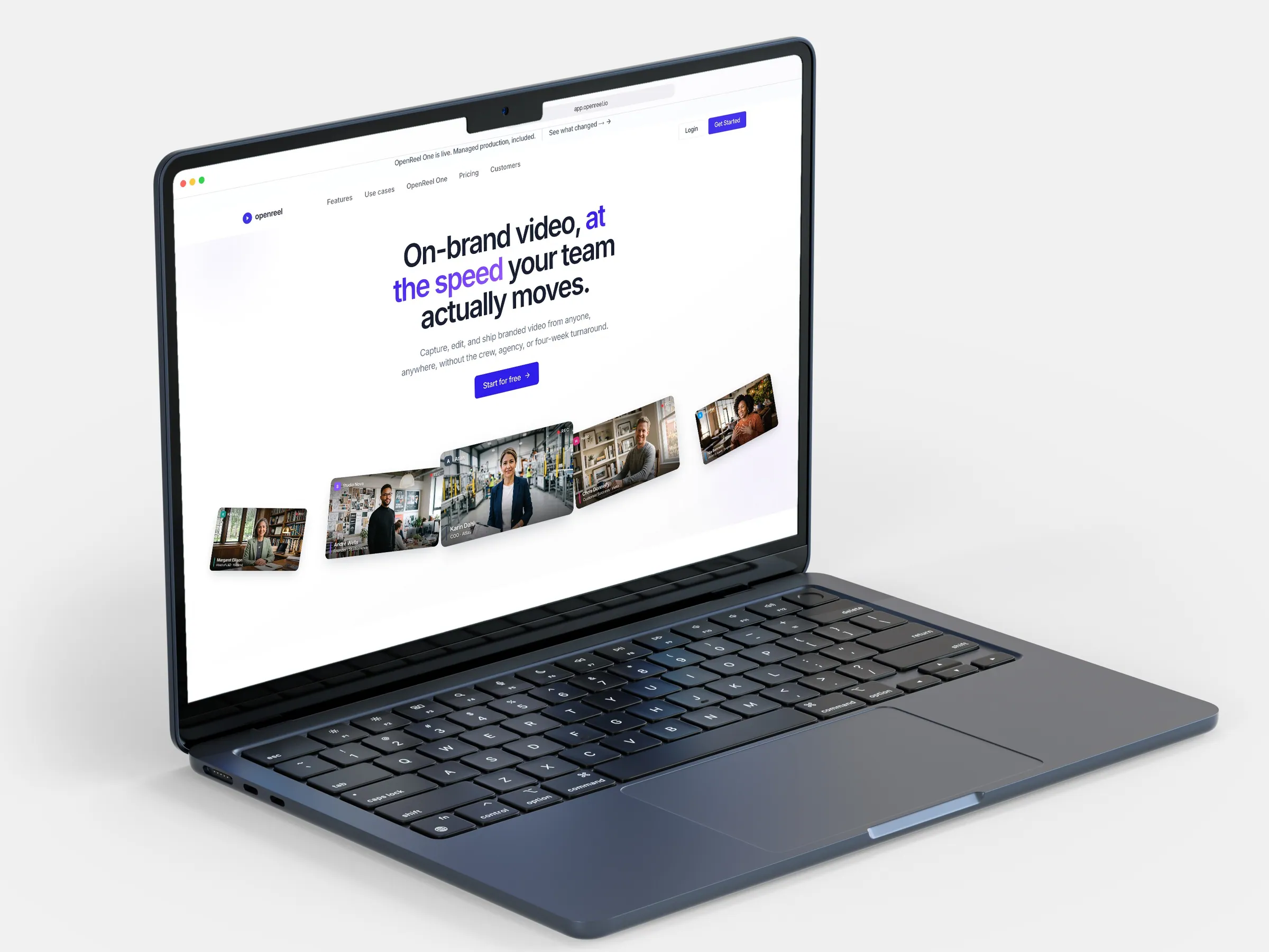 On-brand video, at the speed your team moves.